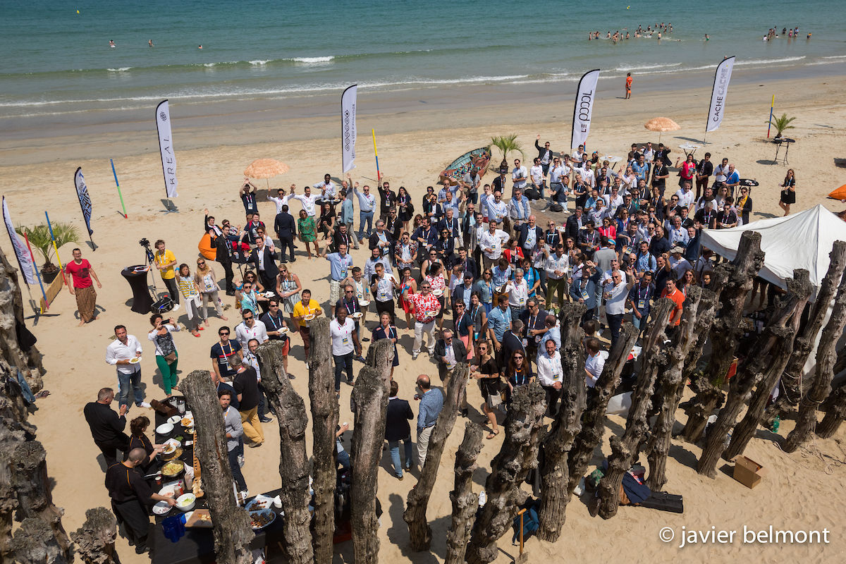 Start-up on the beach Saint-Malo 2018.